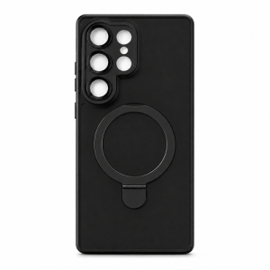 Smoke Magnetic with Kickstand Case for Samsung Galaxy S24 Ultra - Black